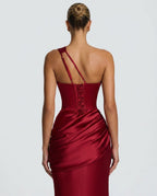 EVIE | Satin Cowl Neck Sleeveless Maxi Dress