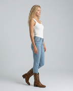 EVIE | Embroidered Knee-High Western Cowboy Boot