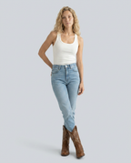 EVIE | Embroidered Knee-High Western Cowboy Boot