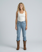 EVIE | Embroidered Knee-High Western Cowboy Boot