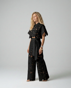 EVIE | Embroidered Lace Sleeveless Top & Skirt Set