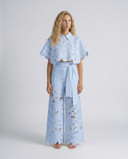 EVIE | Embroidered Lace Sleeveless Top & Skirt Set