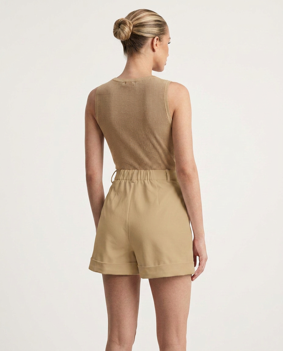 EVIE | High Waist Tailored Shorts