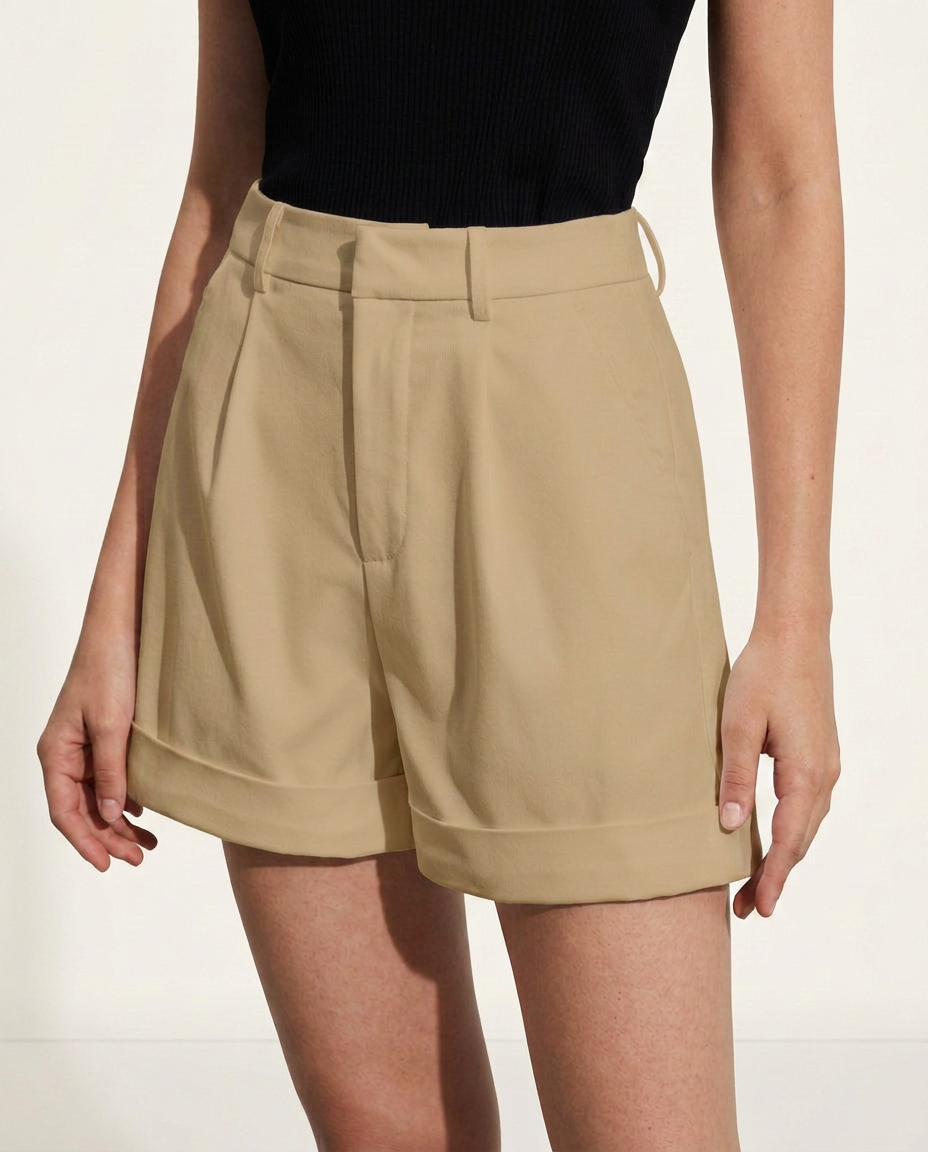 EVIE | High Waist Tailored Shorts