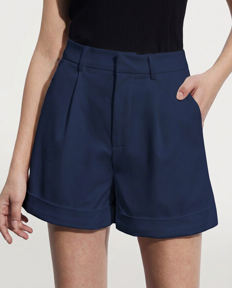 EVIE | High Waist Tailored Shorts
