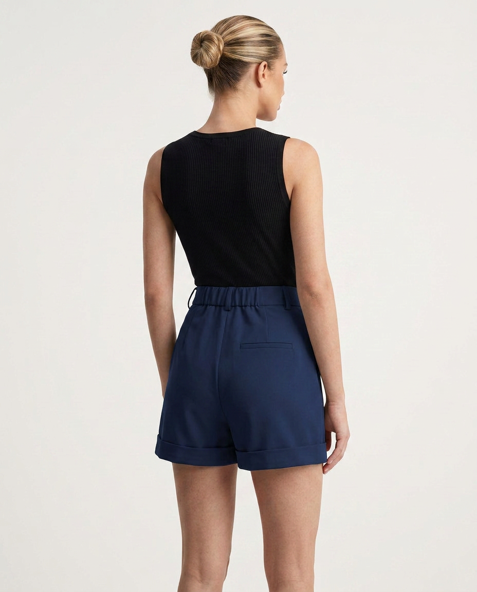 EVIE | High Waist Tailored Shorts