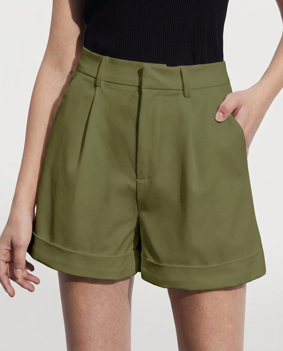 EVIE | High Waist Tailored Shorts