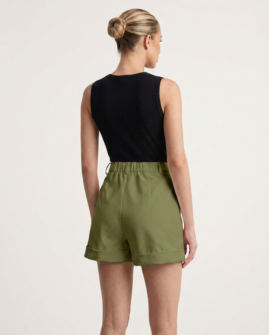 EVIE | High Waist Tailored Shorts