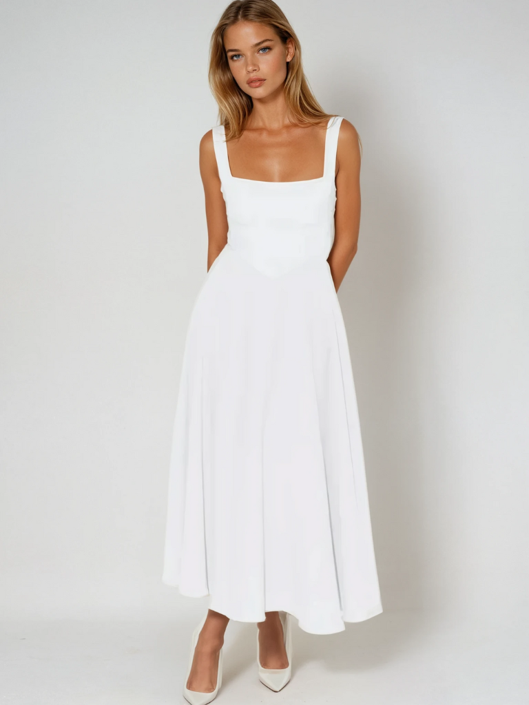 EVIE | Sleeveless Elegant Midi Dress