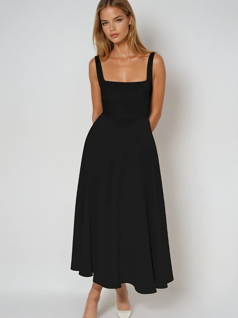EVIE | Sleeveless Elegant Midi Dress