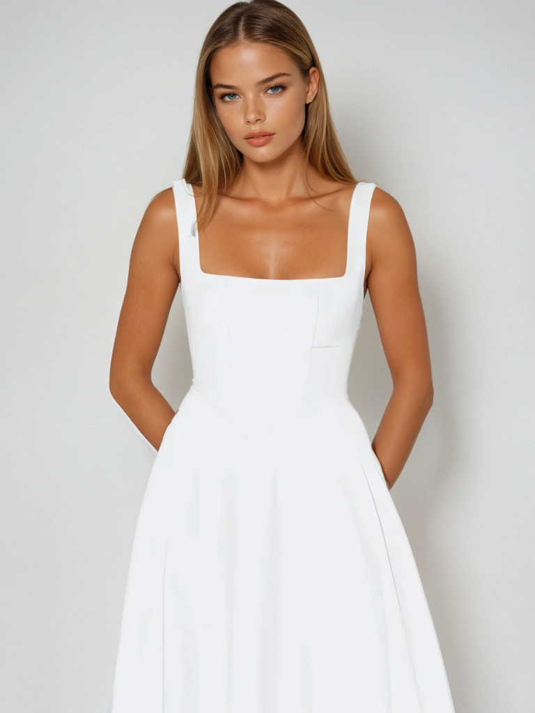 EVIE | Sleeveless Elegant Midi Dress