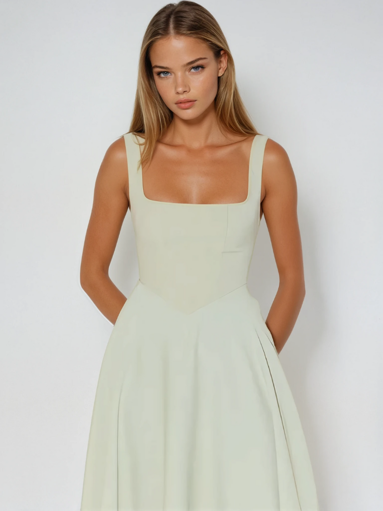 EVIE | Sleeveless Elegant Midi Dress