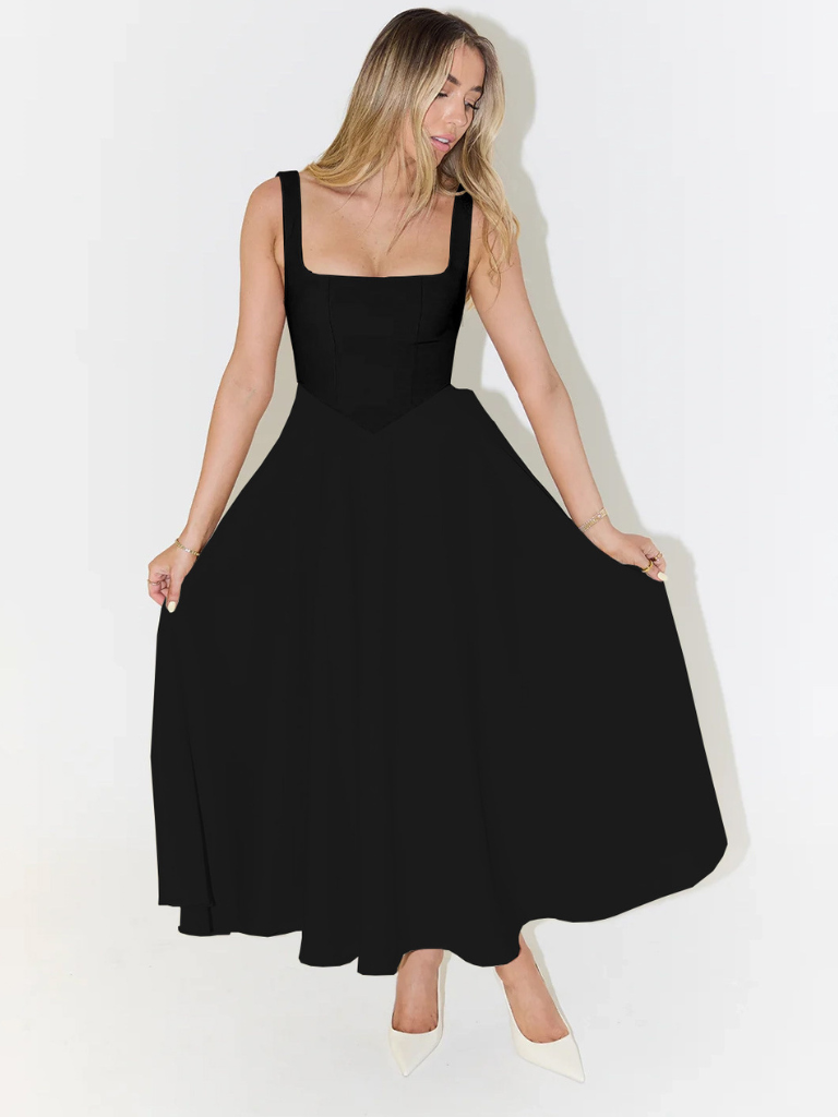 EVIE | Sleeveless Elegant Midi Dress