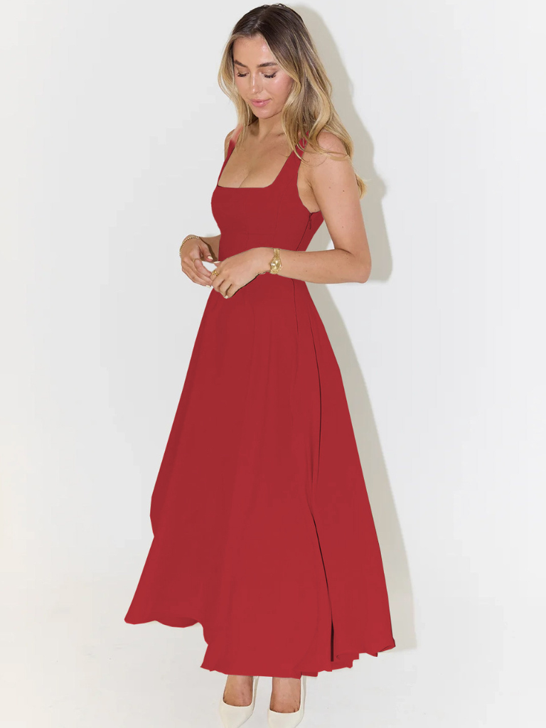 EVIE | Sleeveless Elegant Midi Dress