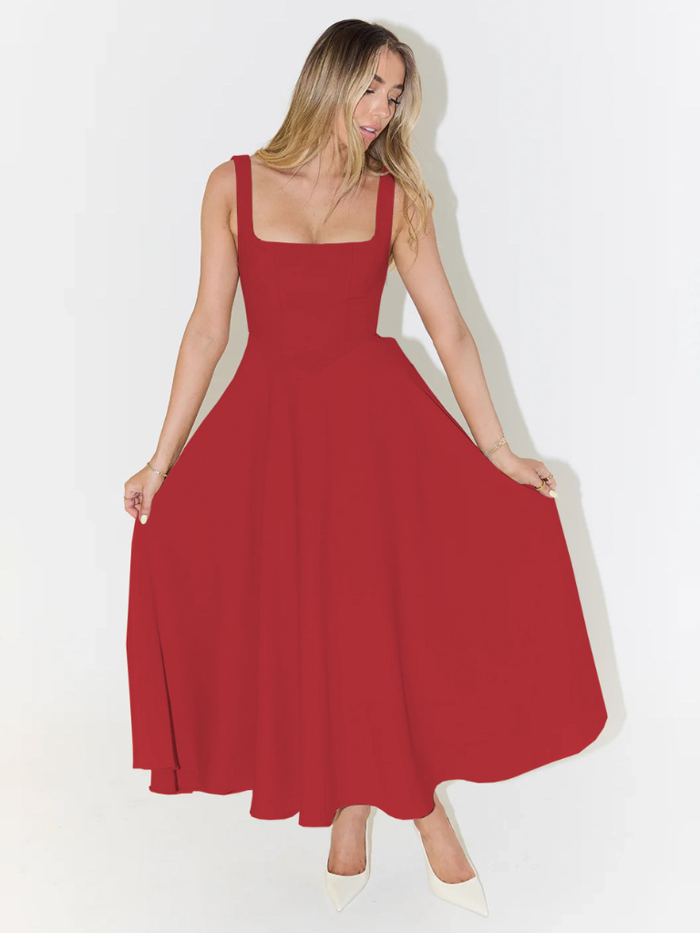 EVIE | Sleeveless Elegant Midi Dress