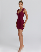 EVIE | Bandage V-Neck Mini Dress