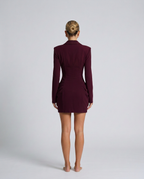 EVIE | Corset Waist Blazer Mini Dress