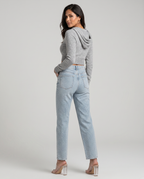 EVIE | High Waist Shimmer Finish Jeans