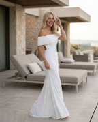 EVIE | Off Shoulder Wrap Maxi Dress