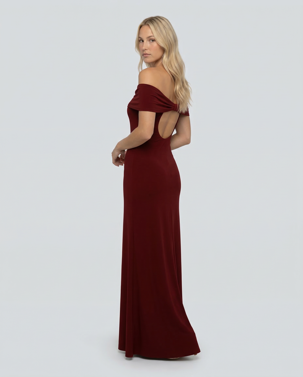 EVIE | Off Shoulder Wrap Maxi Dress