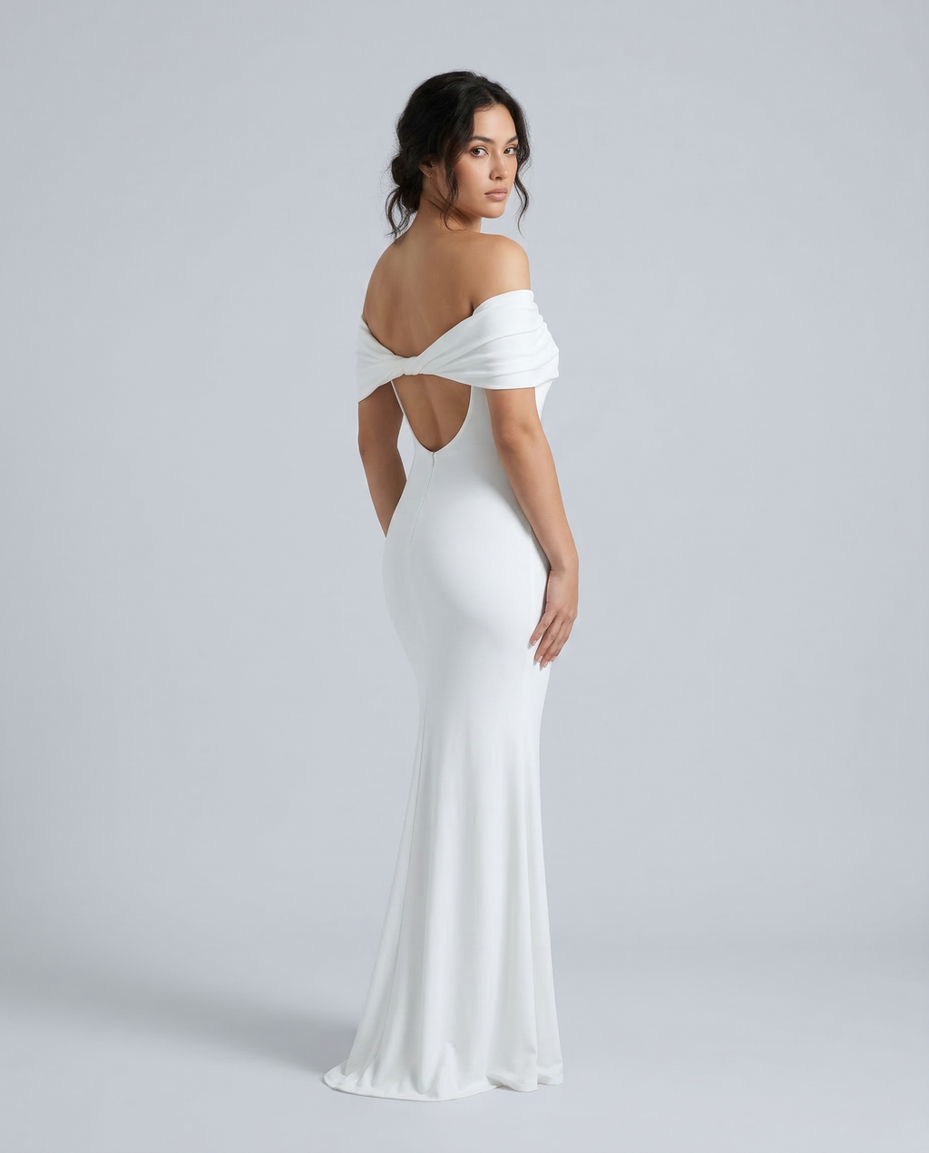 EVIE | Off Shoulder Wrap Maxi Dress