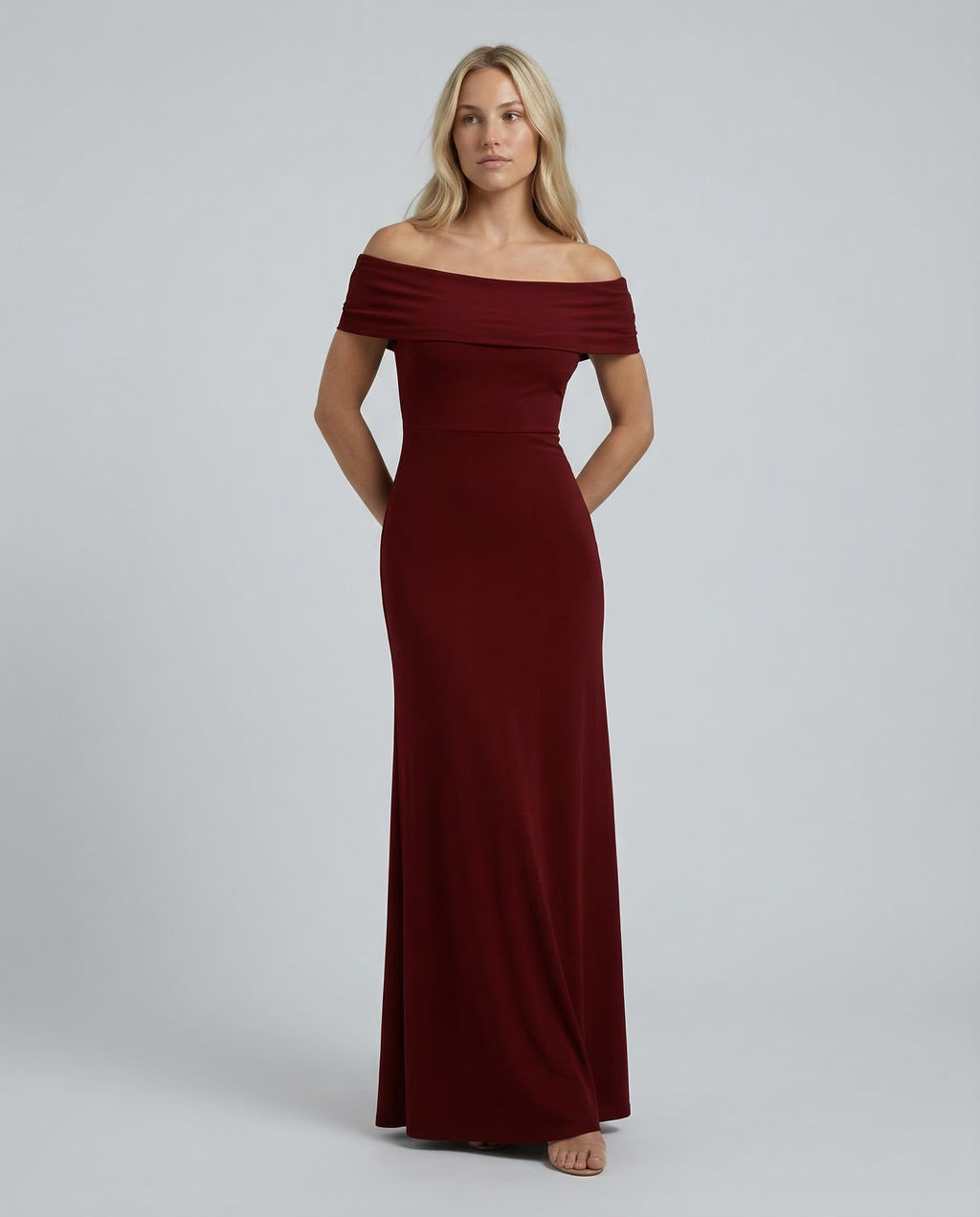 EVIE | Off Shoulder Wrap Maxi Dress