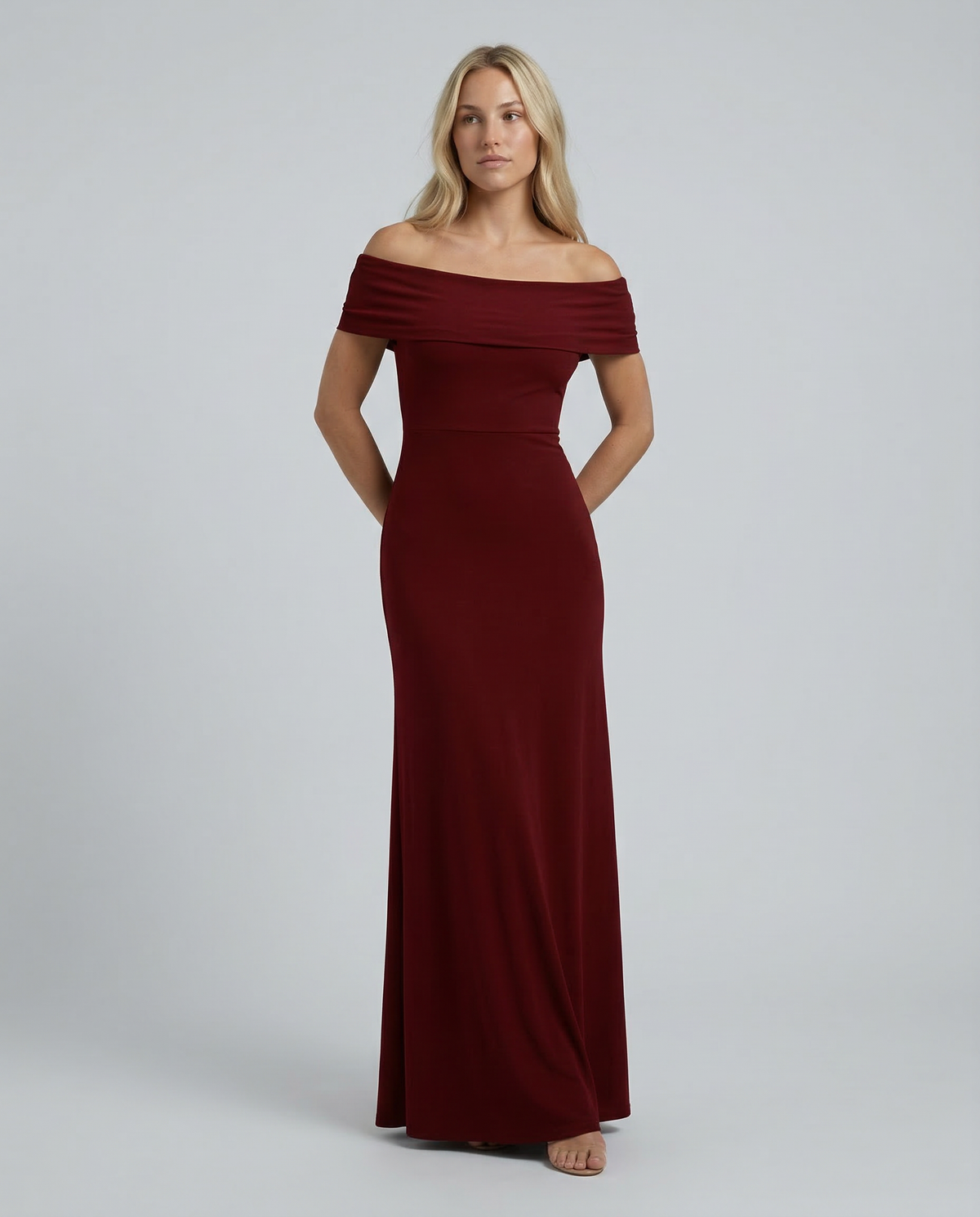 EVIE | Off Shoulder Wrap Maxi Dress