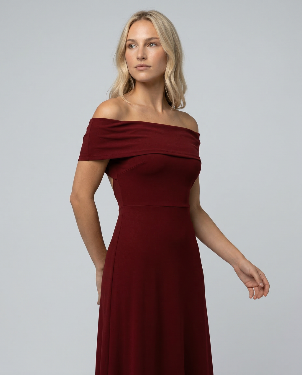 EVIE | Off Shoulder Wrap Maxi Dress