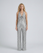 EVIE | Sequin Halter Neck Jumpsuit