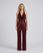 EVIE | Sequin Halter Neck Jumpsuit