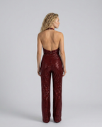 EVIE | Sequin Halter Neck Jumpsuit