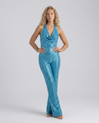 EVIE | Sequin Halter Neck Jumpsuit