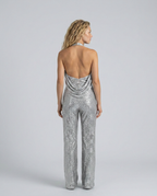 EVIE | Sequin Halter Neck Jumpsuit