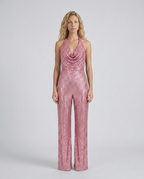 EVIE | Sequin Halter Neck Jumpsuit