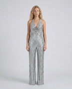 EVIE | Sequin Halter Neck Jumpsuit