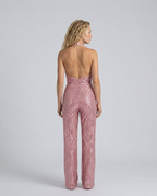 EVIE | Sequin Halter Neck Jumpsuit