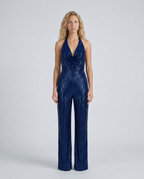 EVIE | Sequin Halter Neck Jumpsuit
