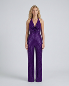 EVIE | Sequin Halter Neck Jumpsuit