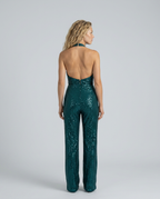 EVIE | Sequin Halter Neck Jumpsuit
