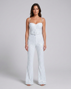EVIE | Sequin Sleeveless Flared Jumpsuit