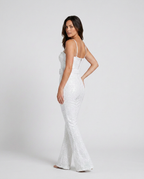 EVIE | Sequin Sleeveless Flared Jumpsuit