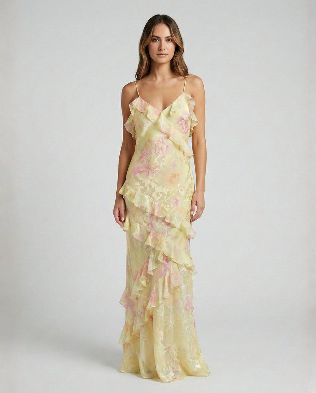 EVIE | Tiered Ruffle Skirt Sleeveless Maxi Dress