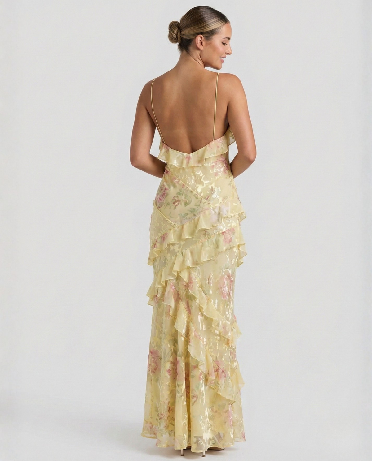 EVIE | Tiered Ruffle Skirt Sleeveless Maxi Dress