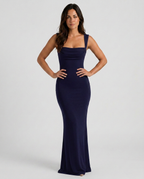 EVIE | Square Neck Sleeveless Maxi Dress