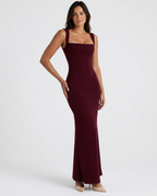 EVIE | Square Neck Sleeveless Maxi Dress