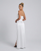 EVIE | Beaded Corset Sleeveless Evening Maxi Dress