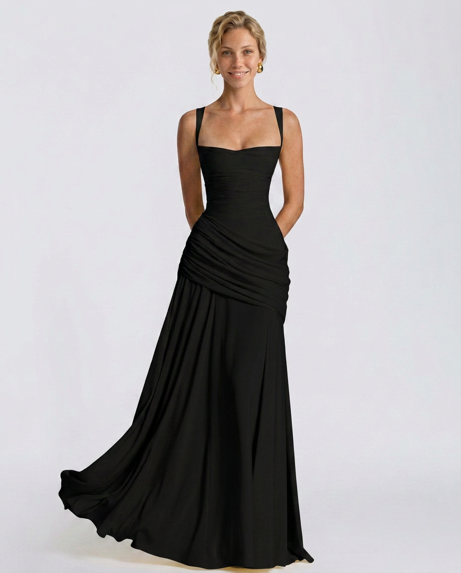 EVIE | Off Shoulder Flowy Maxi Dress