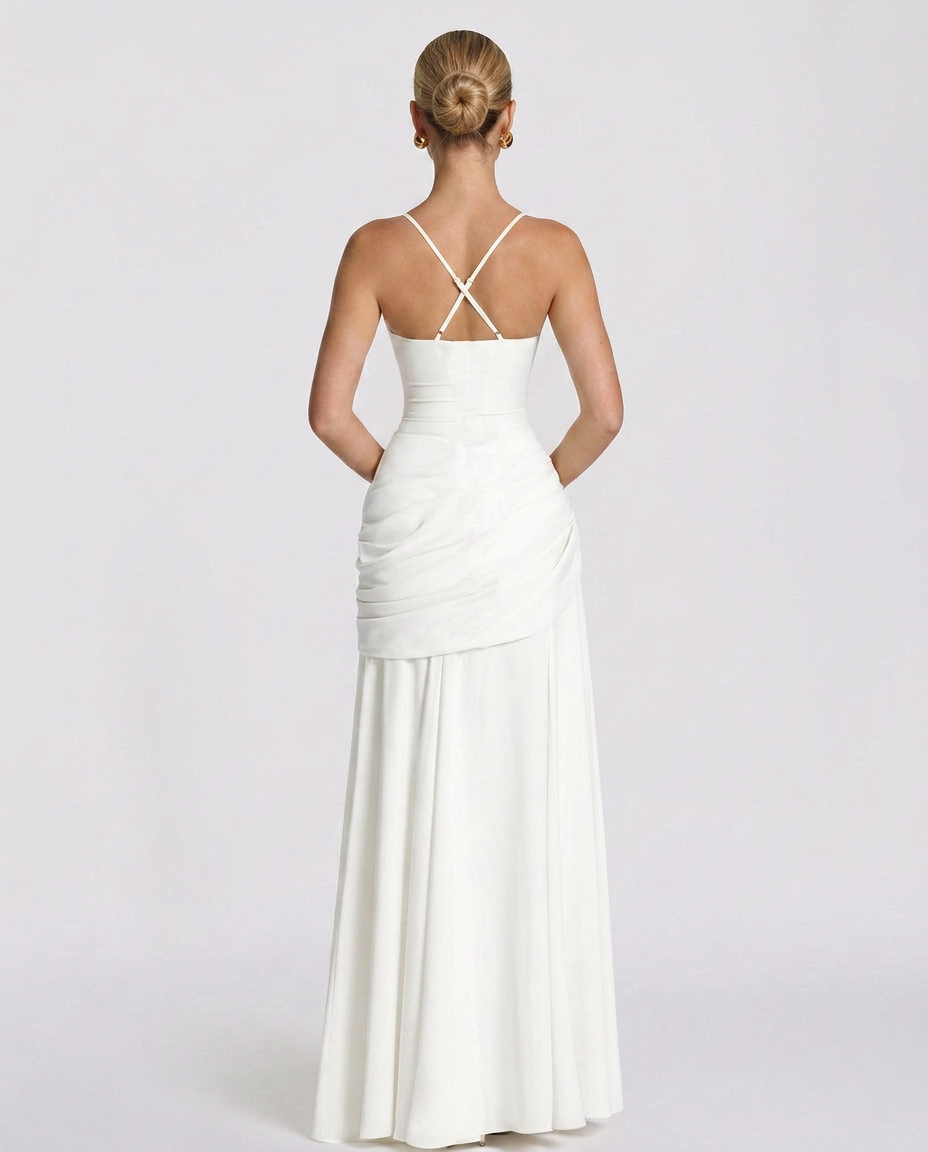 EVIE | Off Shoulder Flowy Maxi Dress