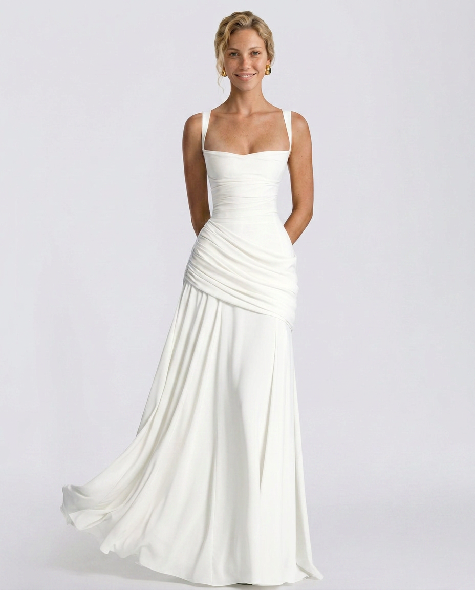 EVIE | Off Shoulder Flowy Maxi Dress