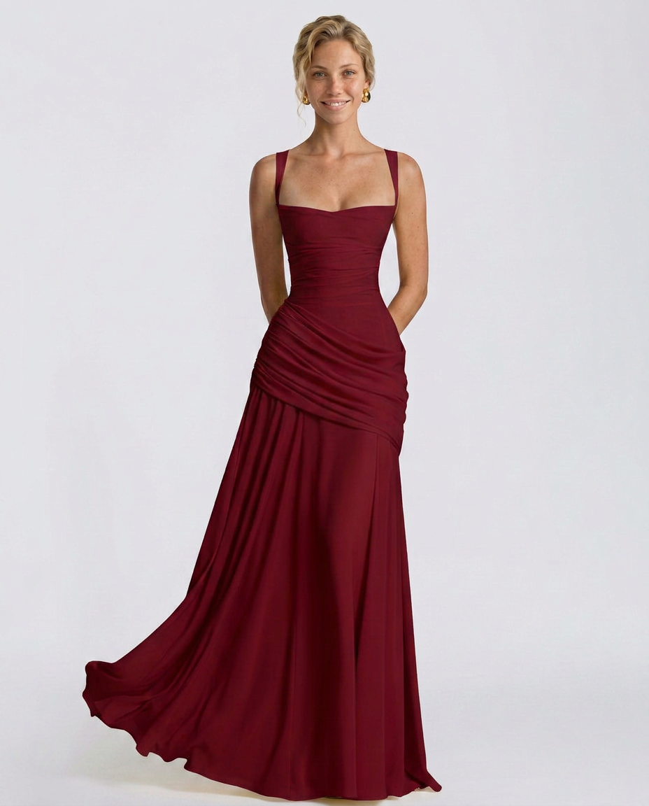 EVIE | Off Shoulder Flowy Maxi Dress